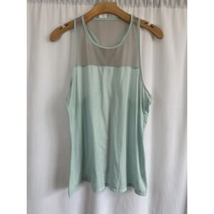 Athleta Airy Essence Tank Top Light Blue/Teal Size Womens Large Athletic Wear